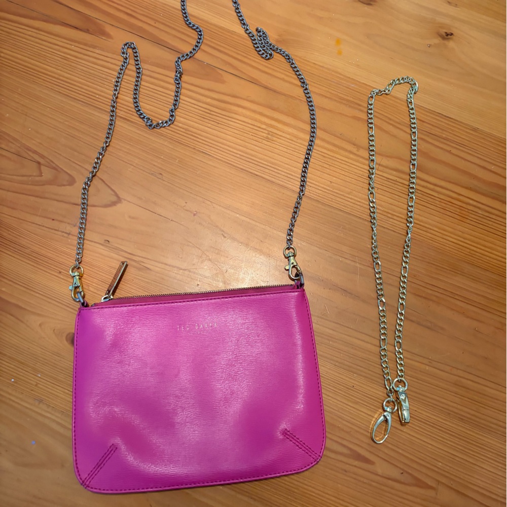 Ted Baker Pink Chain Strap Women's Bag - Picture 5 of 9